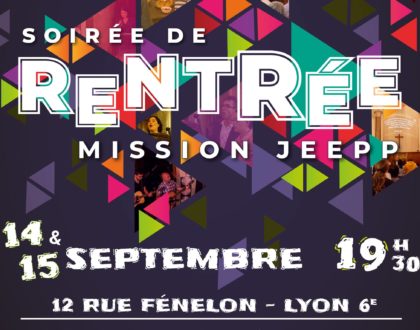 Soirée de rentrée Mission JEEPP