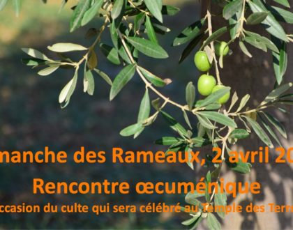 Culte des Rameaux - Rencontre œcuménique