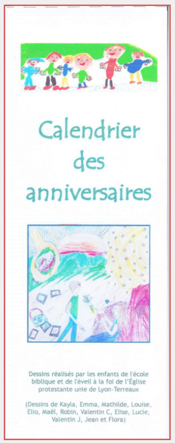 N’oubliez plus les anniversaires ! Le calendrier perpétuel illustré par les enfants