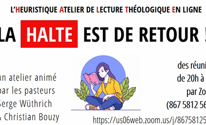 Halte : Atelier de lecture théologique