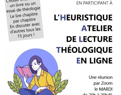 Halte : Atelier de lecture théologique